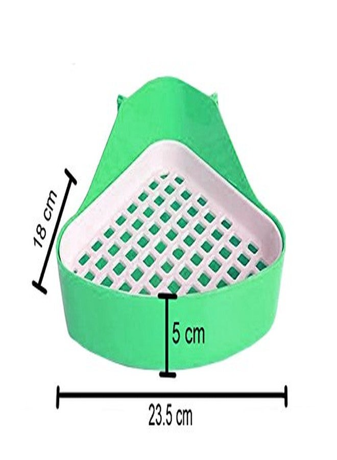 سايج سكوير صندوق فضلات كبير الحجم مع مغرفة لتدريب الأرانب/خنازير غينيا/النموس (لون عشوائي) - Image 2